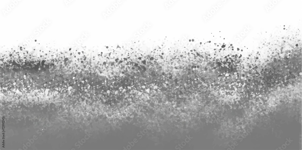 Poster abstract gray and white powder splatted snow background, freeze motion of color powder exploding/thr