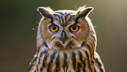Naklejka premium great horned owl