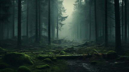 fog in the forest