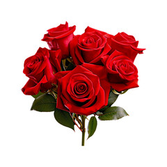 Naklejka premium bouquet of roses with drops