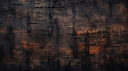 burned wood background