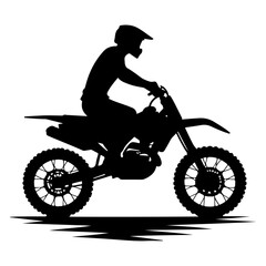 minimal Motorcycle riders vector silhouette black color