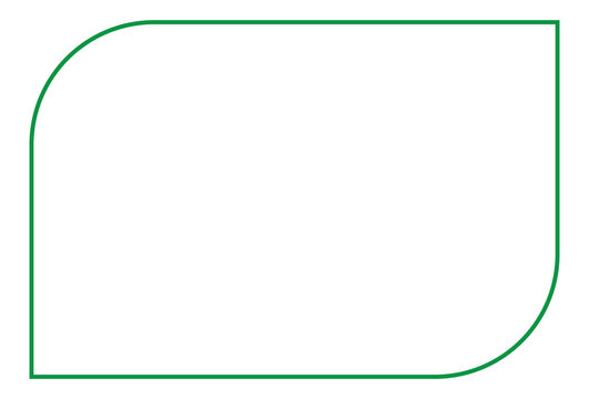 green frame transparent background