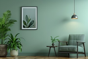 Stylish home living room interior. Generate AI image