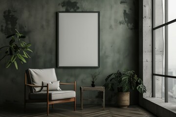 Stylish home living room interior. Generate AI image