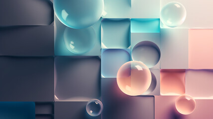 Abstract liquid fluid circles background