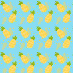 vibrant pineapple pattern