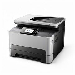 Photo of printer isolated on white background