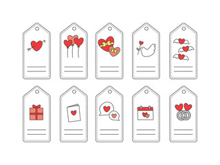 Collection of Cute Valentine Greeting Card Templates