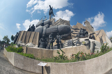 Obraz premium Heritage Monument of Cebu It is a stage showcasing important events in the history of Cebu City. It is one of the highlights of the city.