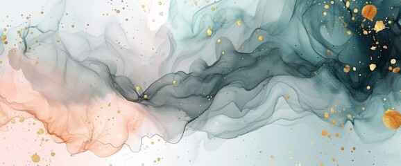 abstract watercolor pattern of colorful watercolours