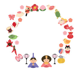 ひなまつりのフレーム