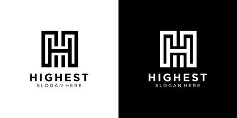 H Letter Shape Logo