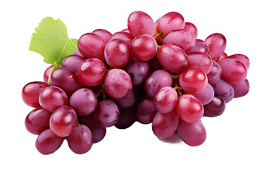 Fototapeta premium Cluster of Grapes Isolated Against White Background