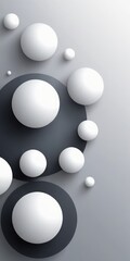 Spherical Shapes in White and Grey