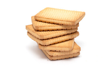 Rectangular cookies on a white background.