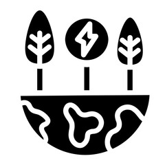 Ecology glyph icon