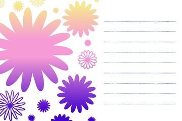 花のポストカード