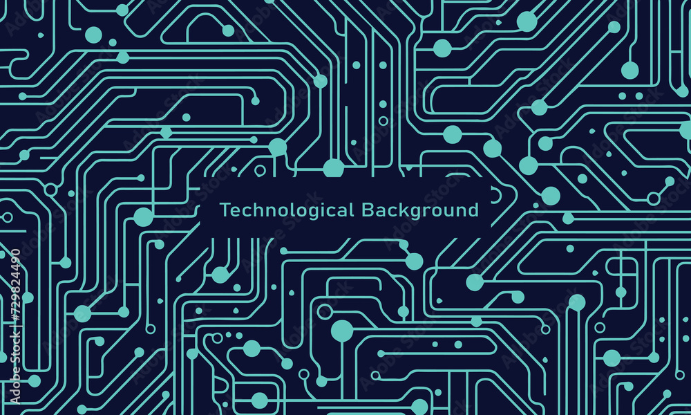 Poster electronic circuit board pattern background