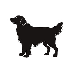 Golden Retriever vector silhouette