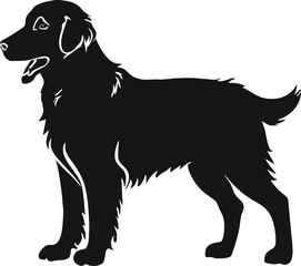 Golden Retriever vector silhouette