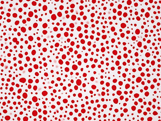 red polka dots