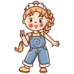 Cute decorative characters