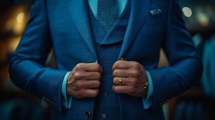 Power suit tailored to perfection. - obrazy, fototapety, plakaty