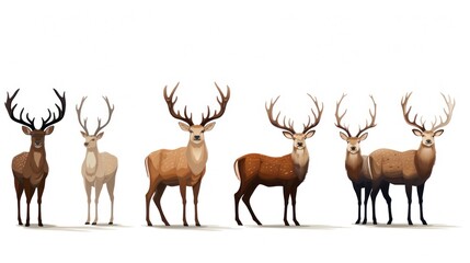 Illustration of a Gradient of Deer Evolution