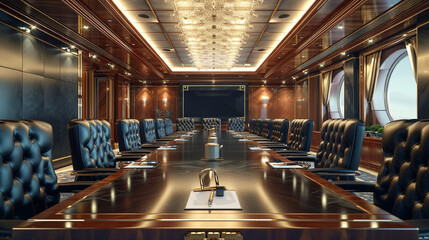 interior of a conference room - obrazy, fototapety, plakaty