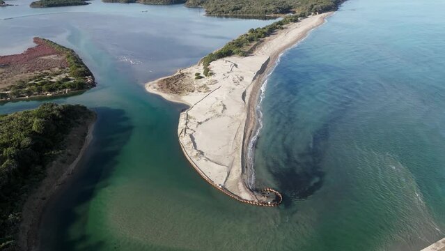 Rising Drone Shot Aleria Corse Cinematic Clip