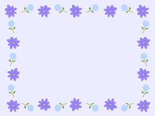 귀여운 꽃 프레임