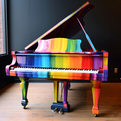Rainbow piano 