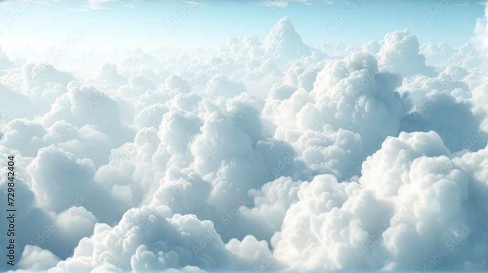 Poster a sky filled with lots of clouds with a blue sky in the middle of the middle of the picture and a pl