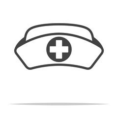 Nurse cap outline icon transparent vector isolated