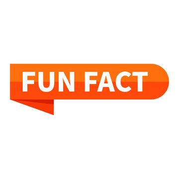 Fun Fact Text In Orange Ribbon Rectangle Shape For Information Promotion Announcement Business Marketing Social Media

