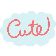 cute word sign
