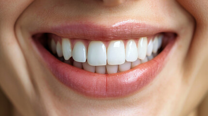 Obraz premium Close-up of Womans Stunning, White Smile