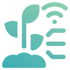 smart farm icon for illustration