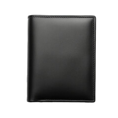 A Sleek Leather Wallet With Compartments for Cards and Cash.. Isolated on a Transparent Background. Cutout PNG.
