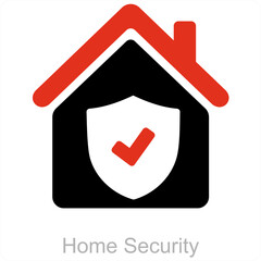 Home Security and  protection icon concept