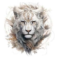 An Animate Being a Living Tapestry of Instinct Beauty and Wild Spirit.. Isolated on a Transparent Background. Cutout PNG.