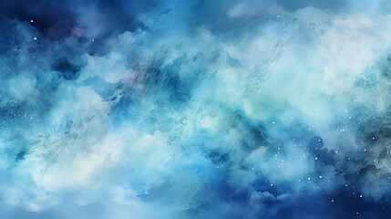 Fototapeta premium Ultramarine_flat_Watercolor_gradient_backgro