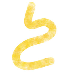 yellow line hand draw