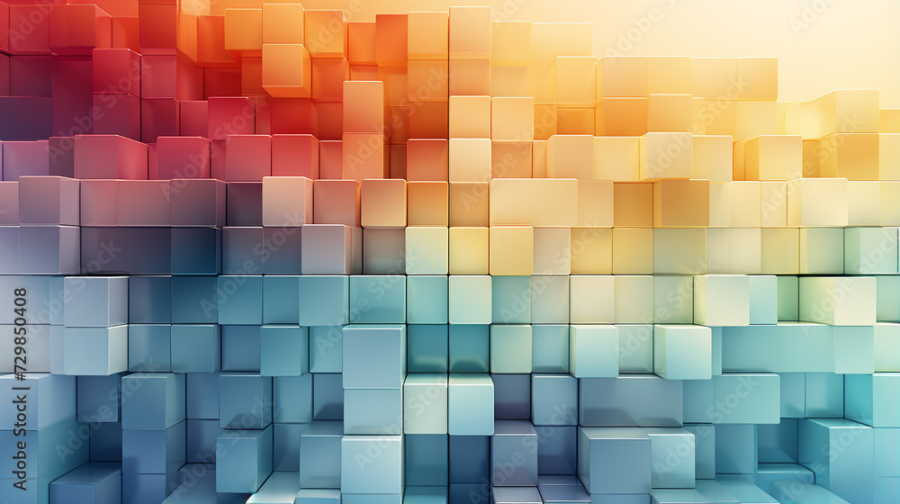 Wall mural vector_flat_geometric_gradient_background