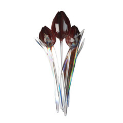 3d shape rendering with transparent background