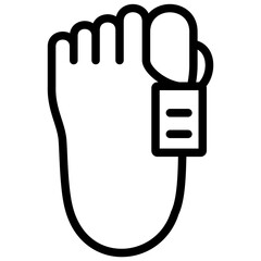 coroner icon illustration design with outline