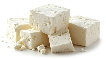 cheese on a white background