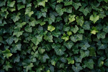Fototapeta premium Ivy green plant texture background Generative AI