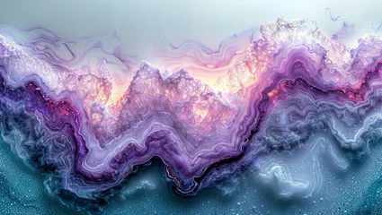 Abwaschbare Fototapete Fraktale Wellen Mysterious Masterpiece: Fractal Waves in Breathtaking Detail